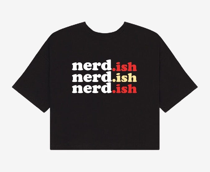 Nerdish Triple  Crop Top Tee