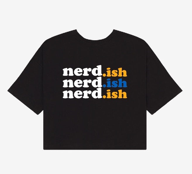 Nerdish Triple  Crop Top Tee