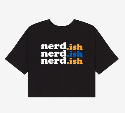 Nerdish Triple  Crop Top Tee