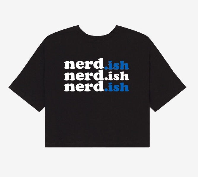 Nerdish Triple  Crop Top Tee