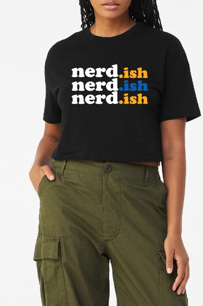 Nerdish Triple  Crop Top Tee