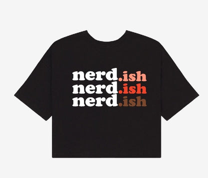 Nerdish Triple  Crop Top Tee