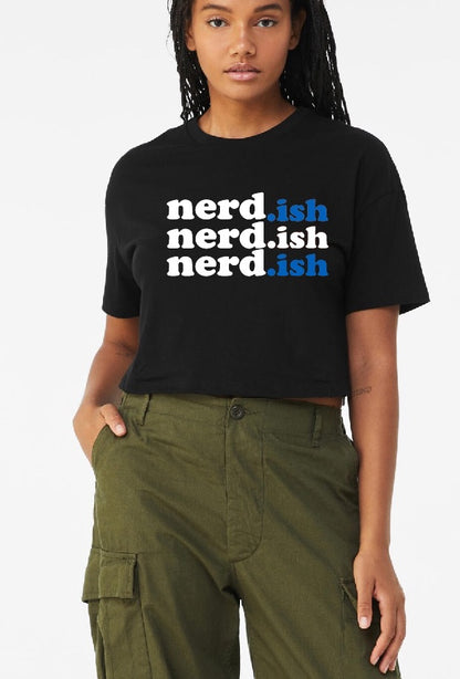 Nerdish Triple  Crop Top Tee