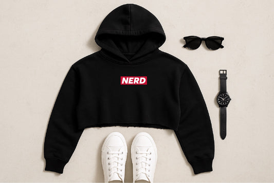 NERD Crop Top Hoodie